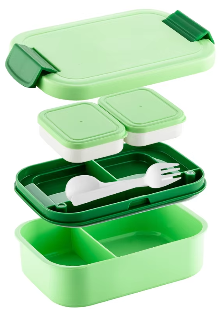 1900ml Double-Layer Lunchbox (White)