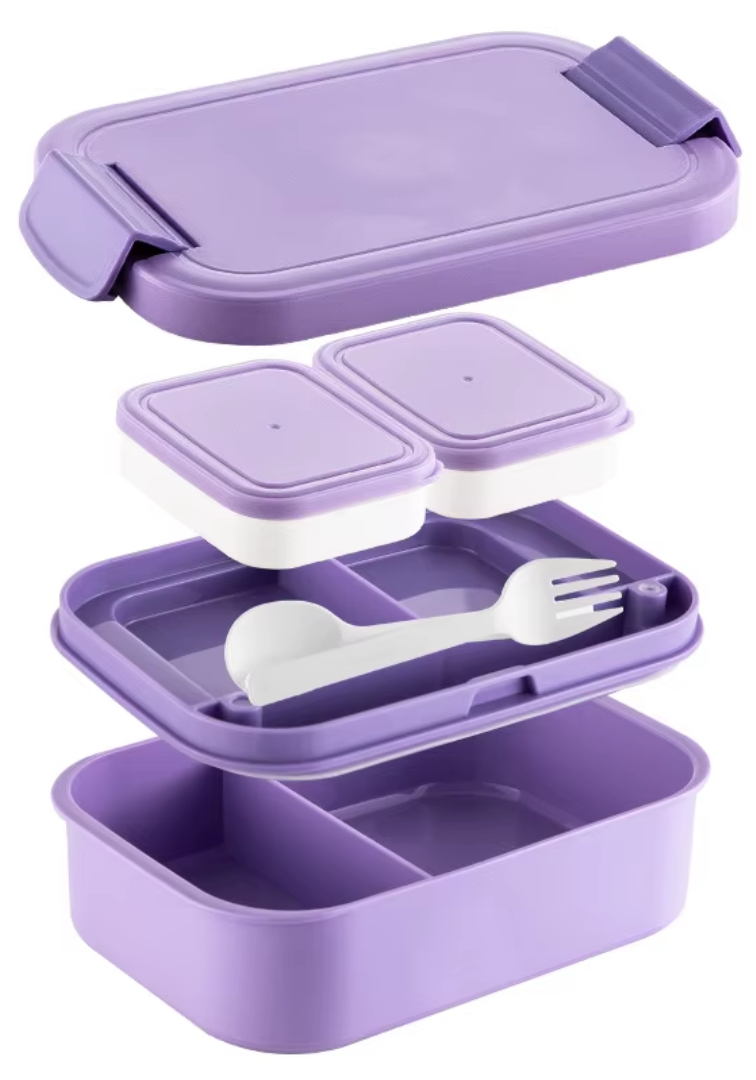 1900ml Double-Layer Lunchbox (White)